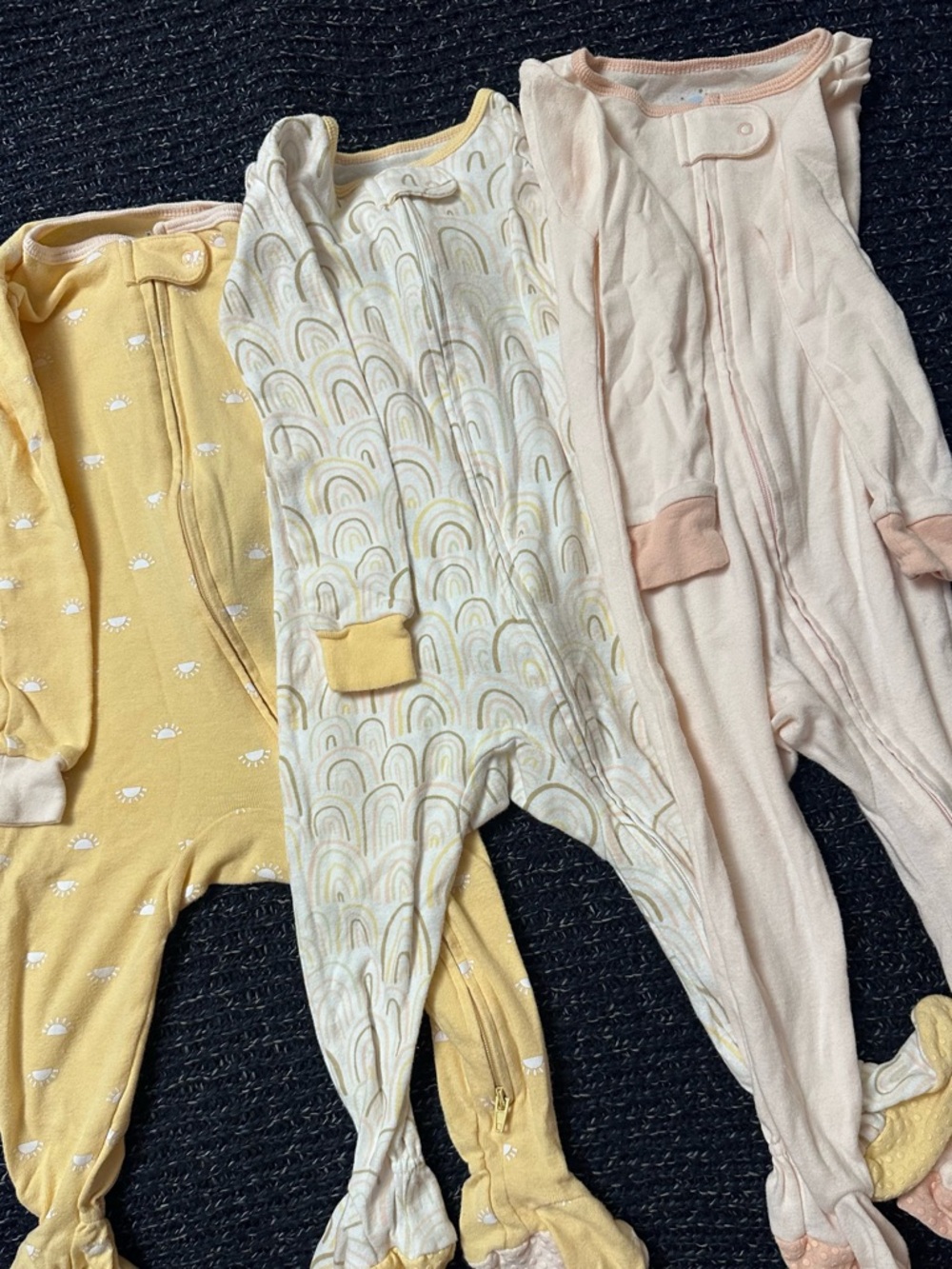 Cloud Island 18M Footed Zip Pajama Bundle Set of 3
